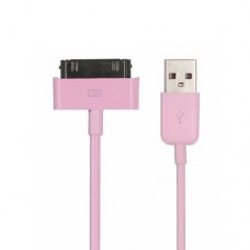 USB 30-pin Sync and Charging Cable 1 Meter for iPhone 3G / 3GS / 4 / 4s iPod iPad 1 / 2 / 3 - Pink